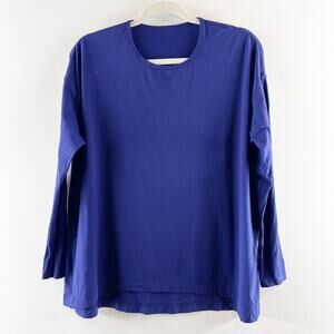 Lululemon Long Sleeve Crewneck Top Shirt Blue Large